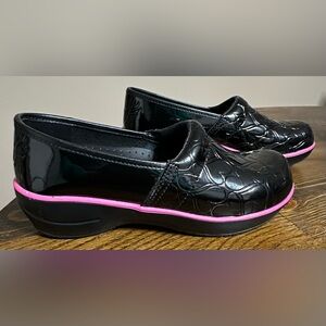 Smitten Black and Pink Mules
new without box